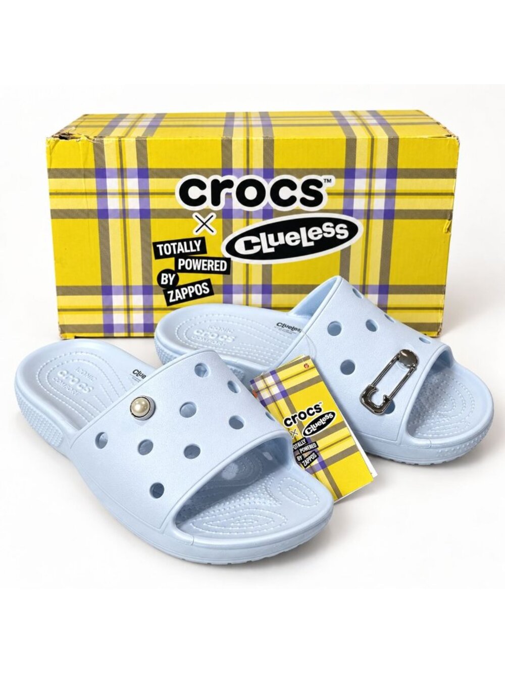 Crocs x Clueless The Tai Classic Slide Mineral Blue Women’s 10 Men’s 8 Limited